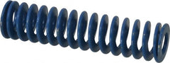 Associated Spring Raymond - 1-1/2" Hole Diam, 3/4" Rod Diam, 6" Free Length, Blue Die Spring - 510 Lb Max Deflection, 3" Max Deflection, Medium Duty, Chromium Alloy Steel - Exact Tooling