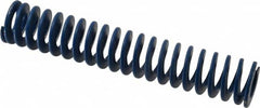 Associated Spring Raymond - 1-1/2" Hole Diam, 3/4" Rod Diam, 8" Free Length, Blue Die Spring - 512 Lb Max Deflection, 4" Max Deflection, Medium Duty, Chromium Alloy Steel - Exact Tooling