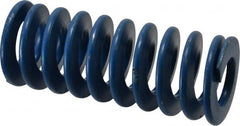 Associated Spring Raymond - 2" Hole Diam, 1" Rod Diam, 5" Free Length, Blue Die Spring - 1175 Lb Max Deflection, 2.5" Max Deflection, Medium Duty, Chromium Alloy Steel - Exact Tooling