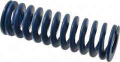 Associated Spring Raymond - 2" Hole Diam, 1" Rod Diam, 6" Free Length, Blue Die Spring - 1170 Lb Max Deflection, 3" Max Deflection, Medium Duty, Chromium Alloy Steel - Exact Tooling