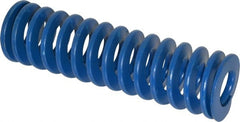 Associated Spring Raymond - 2" Hole Diam, 1" Rod Diam, 7" Free Length, Blue Die Spring - 1092 Lb Max Deflection, 3.5" Max Deflection, Medium Duty, Chromium Alloy Steel - Exact Tooling