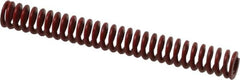 Associated Spring Raymond - 3/8" Hole Diam, 3/16" Rod Diam, 3" Free Length, Red Die Spring - 33.3 Lb Max Deflection, 1.11" Max Deflection, Medium Heavy Duty, Chromium Alloy Steel - Exact Tooling