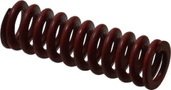 Associated Spring Raymond - 1/2" Hole Diam, 9/32" Rod Diam, 1-1/2" Free Length, Red Die Spring - 52.7 Lb Max Deflection, 0.56" Max Deflection, Medium Heavy Duty, Chromium Alloy Steel - Exact Tooling