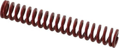 Associated Spring Raymond - 1/2" Hole Diam, 9/32" Rod Diam, 3" Free Length, Red Die Spring - 63.3 Lb Max Deflection, 1.11" Max Deflection, Medium Heavy Duty, Chromium Alloy Steel - Exact Tooling