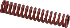 Associated Spring Raymond - 5/8" Hole Diam, 11/32" Rod Diam, 3" Free Length, Red Die Spring - 111 Lb Max Deflection, 1.11" Max Deflection, Medium Heavy Duty, Chromium Alloy Steel - Exact Tooling