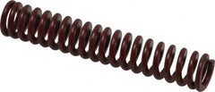 Associated Spring Raymond - 5/8" Hole Diam, 11/32" Rod Diam, 3-1/2" Free Length, Red Die Spring - 110.1 Lb Max Deflection, 1.3" Max Deflection, Medium Heavy Duty, Chromium Alloy Steel - Exact Tooling