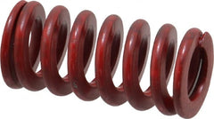 Associated Spring Raymond - 3/4" Hole Diam, 3/8" Rod Diam, 1-1/2" Free Length, Red Die Spring - 177.6 Lb Max Deflection, 0.56" Max Deflection, Medium Heavy Duty, Chromium Alloy Steel - Exact Tooling