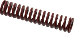 Associated Spring Raymond - 1" Hole Diam, 1/2" Rod Diam, 4-1/2" Free Length, Red Die Spring - 283.1 Lb Max Deflection, 1.67" Max Deflection, Medium Heavy Duty, Chromium Alloy Steel - Exact Tooling