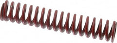 Associated Spring Raymond - 1" Hole Diam, 1/2" Rod Diam, 5" Free Length, Red Die Spring - 266.4 Lb Max Deflection, 1.85" Max Deflection, Medium Heavy Duty, Chromium Alloy Steel - Exact Tooling