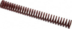 Associated Spring Raymond - 1" Hole Diam, 1/2" Rod Diam, 8" Free Length, Red Die Spring - 260.5 Lb Max Deflection, 2.96" Max Deflection, Medium Heavy Duty, Chromium Alloy Steel - Exact Tooling