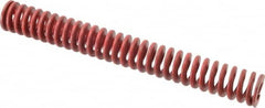Associated Spring Raymond - 1-1/4" Hole Diam, 5/8" Rod Diam, 10" Free Length, Red Die Spring - 536.5 Lb Max Deflection, 3.7" Max Deflection, Medium Heavy Duty, Chromium Alloy Steel - Exact Tooling
