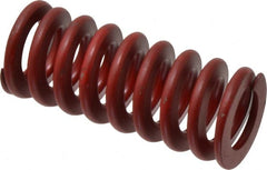 Associated Spring Raymond - 1-1/2" Hole Diam, 3/4" Rod Diam, 3-1/2" Free Length, Red Die Spring - 683.8 Lb Max Deflection, 1.3" Max Deflection, Medium Heavy Duty, Chromium Alloy Steel - Exact Tooling