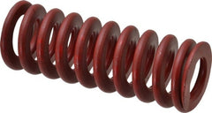 Associated Spring Raymond - 1-1/2" Hole Diam, 3/4" Rod Diam, 4" Free Length, Red Die Spring - 710.4 Lb Max Deflection, 1.48" Max Deflection, Medium Heavy Duty, Chromium Alloy Steel - Exact Tooling