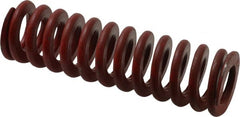 Associated Spring Raymond - 1-1/2" Hole Diam, 3/4" Rod Diam, 5" Free Length, Red Die Spring - 680.8 Lb Max Deflection, 1.85" Max Deflection, Medium Heavy Duty, Chromium Alloy Steel - Exact Tooling