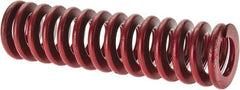 Associated Spring Raymond - 1-1/2" Hole Diam, 3/4" Rod Diam, 5-1/2" Free Length, Red Die Spring - 700 Lb Max Deflection, 2.04" Max Deflection, Medium Heavy Duty, Chromium Alloy Steel - Exact Tooling