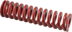 Associated Spring Raymond - 1-1/2" Hole Diam, 3/4" Rod Diam, 6" Free Length, Red Die Spring - 674.9 Lb Max Deflection, 2.22" Max Deflection, Medium Heavy Duty, Chromium Alloy Steel - Exact Tooling