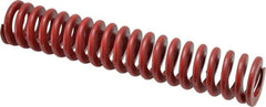 Associated Spring Raymond - 1-1/2" Hole Diam, 3/4" Rod Diam, 8" Free Length, Red Die Spring - 651.2 Lb Max Deflection, 2.96" Max Deflection, Medium Heavy Duty, Chromium Alloy Steel - Exact Tooling