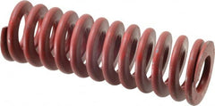 Associated Spring Raymond - 2" Hole Diam, 1" Rod Diam, 6" Free Length, Red Die Spring - 1047.8 Lb Max Deflection, 2.22" Max Deflection, Medium Heavy Duty, Chromium Alloy Steel - Exact Tooling