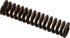 Associated Spring Raymond - 3/8" Hole Diam, 3/16" Rod Diam, 1-1/2" Free Length, Gold Die Spring - 36 Lb Max Deflection, 0.45" Max Deflection, Heavy Duty, Chromium Alloy Steel - Exact Tooling