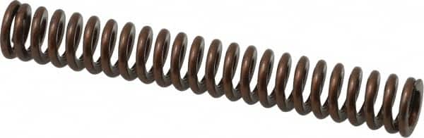 Associated Spring Raymond - 3/8" Hole Diam, 3/16" Rod Diam, 2-1/2" Free Length, Gold Die Spring - 41.3 Lb Max Deflection, 0.75" Max Deflection, Heavy Duty, Chromium Alloy Steel - Exact Tooling