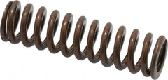 Associated Spring Raymond - 1/2" Hole Diam, 9/32" Rod Diam, 1-3/4" Free Length, Gold Die Spring - 72.5 Lb Max Deflection, 0.53" Max Deflection, Heavy Duty, Chromium Alloy Steel - Exact Tooling