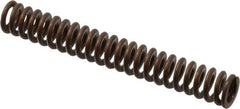 Associated Spring Raymond - 1/2" Hole Diam, 9/32" Rod Diam, 3-1/2" Free Length, Gold Die Spring - 63 Lb Max Deflection, 1.05" Max Deflection, Heavy Duty, Chromium Alloy Steel - Exact Tooling