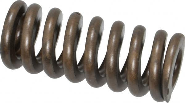 Associated Spring Raymond - 3/4" Hole Diam, 3/8" Rod Diam, 1-3/4" Free Length, Gold Die Spring - 315 Lb Max Deflection, 0.53" Max Deflection, Heavy Duty, Chromium Alloy Steel - Exact Tooling