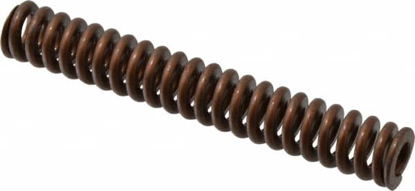 Associated Spring Raymond - 3/4" Hole Diam, 3/8" Rod Diam, 5" Free Length, Gold Die Spring - 292.5 Lb Max Deflection, 1.5" Max Deflection, Heavy Duty, Chromium Alloy Steel - Exact Tooling