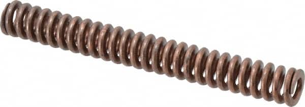 Associated Spring Raymond - 3/4" Hole Diam, 3/8" Rod Diam, 6" Free Length, Gold Die Spring - 288 Lb Max Deflection, 1.8" Max Deflection, Heavy Duty, Chromium Alloy Steel - Exact Tooling