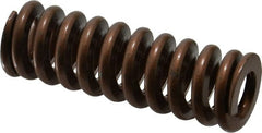 Associated Spring Raymond - 1" Hole Diam, 1/2" Rod Diam, 3" Free Length, Gold Die Spring - 489.6 Lb Max Deflection, 0.9" Max Deflection, Heavy Duty, Chromium Alloy Steel - Exact Tooling
