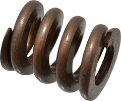 Associated Spring Raymond - 1-1/4" Hole Diam, 5/8" Rod Diam, 1-1/2" Free Length, Gold Die Spring - 954 Lb Max Deflection, 0.45" Max Deflection, Heavy Duty, Chromium Alloy Steel - Exact Tooling