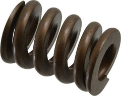 Associated Spring Raymond - 1-1/4" Hole Diam, 5/8" Rod Diam, 1-3/4" Free Length, Gold Die Spring - 953.4 Lb Max Deflection, 0.53" Max Deflection, Heavy Duty, Chromium Alloy Steel - Exact Tooling