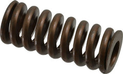 Associated Spring Raymond - 1-1/4" Hole Diam, 5/8" Rod Diam, 3" Free Length, Gold Die Spring - 856.8 Lb Max Deflection, 0.9" Max Deflection, Heavy Duty, Chromium Alloy Steel - Exact Tooling
