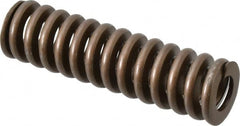 Associated Spring Raymond - 1-1/4" Hole Diam, 5/8" Rod Diam, 4-1/2" Free Length, Gold Die Spring - 788.4 Lb Max Deflection, 1.35" Max Deflection, Heavy Duty, Chromium Alloy Steel - Exact Tooling