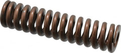 Associated Spring Raymond - 1-1/4" Hole Diam, 5/8" Rod Diam, 5" Free Length, Gold Die Spring - 795 Lb Max Deflection, 1.5" Max Deflection, Heavy Duty, Chromium Alloy Steel - Exact Tooling