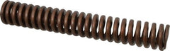 Associated Spring Raymond - 1-1/4" Hole Diam, 5/8" Rod Diam, 8" Free Length, Gold Die Spring - 787.2 Lb Max Deflection, 2.4" Max Deflection, Heavy Duty, Chromium Alloy Steel - Exact Tooling