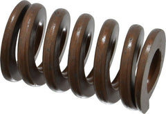 Associated Spring Raymond - 1-1/2" Hole Diam, 3/4" Rod Diam, 2-1/2" Free Length, Gold Die Spring - 1162.5 Lb Max Deflection, 0.75" Max Deflection, Heavy Duty, Chromium Alloy Steel - Exact Tooling