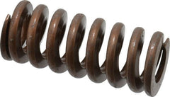 Associated Spring Raymond - 1-1/2" Hole Diam, 3/4" Rod Diam, 3-1/2" Free Length, Gold Die Spring - 1117.2 Lb Max Deflection, 1.05" Max Deflection, Heavy Duty, Chromium Alloy Steel - Exact Tooling