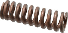 Associated Spring Raymond - 1-1/2" Hole Diam, 3/4" Rod Diam, 4-1/2" Free Length, Gold Die Spring - 1058.4 Lb Max Deflection, 1.35" Max Deflection, Heavy Duty, Chromium Alloy Steel - Exact Tooling