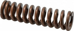 Associated Spring Raymond - 1-1/2" Hole Diam, 3/4" Rod Diam, 5" Free Length, Gold Die Spring - 1068 Lb Max Deflection, 1.5" Max Deflection, Heavy Duty, Chromium Alloy Steel - Exact Tooling