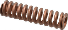 Associated Spring Raymond - 1-1/2" Hole Diam, 3/4" Rod Diam, 5-1/2" Free Length, Gold Die Spring - 1056 Lb Max Deflection, 1.65" Max Deflection, Heavy Duty, Chromium Alloy Steel - Exact Tooling