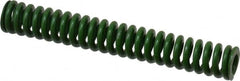 Associated Spring Raymond - 3/8" Hole Diam, 3/16" Rod Diam, 2-1/2" Free Length, Green Die Spring - 43.8 Lb Max Deflection, 0.63" Max Deflection, Extra Heavy Duty, Chromium Alloy Steel - Exact Tooling