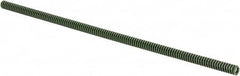Associated Spring Raymond - 3/8" Hole Diam, 3/16" Rod Diam, 12" Free Length, Green Die Spring - 45 Lb Max Deflection, 3" Max Deflection, Extra Heavy Duty, Chromium Alloy Steel - Exact Tooling
