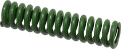 Associated Spring Raymond - 1/2" Hole Diam, 9/32" Rod Diam, 2" Free Length, Green Die Spring - 70 Lb Max Deflection, 0.5" Max Deflection, Extra Heavy Duty, Chromium Alloy Steel - Exact Tooling