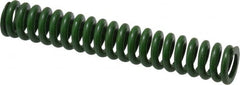 Associated Spring Raymond - 1/2" Hole Diam, 9/32" Rod Diam, 3" Free Length, Green Die Spring - 67.5 Lb Max Deflection, 0.75" Max Deflection, Extra Heavy Duty, Chromium Alloy Steel - Exact Tooling