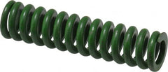 Associated Spring Raymond - 5/8" Hole Diam, 11/32" Rod Diam, 2-1/2" Free Length, Green Die Spring - 137.5 Lb Max Deflection, 0.63" Max Deflection, Extra Heavy Duty, Chromium Alloy Steel - Exact Tooling