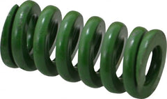 Associated Spring Raymond - 3/4" Hole Diam, 3/8" Rod Diam, 1-1/2" Free Length, Green Die Spring - 333.8 Lb Max Deflection, 0.38" Max Deflection, Extra Heavy Duty, Chromium Alloy Steel - Exact Tooling