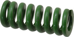 Associated Spring Raymond - 3/4" Hole Diam, 3/8" Rod Diam, 1-3/4" Free Length, Green Die Spring - 328.1 Lb Max Deflection, 0.44" Max Deflection, Extra Heavy Duty, Chromium Alloy Steel - Exact Tooling