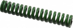 Associated Spring Raymond - 3/4" Hole Diam, 3/8" Rod Diam, 4" Free Length, Green Die Spring - 300 Lb Max Deflection, 1" Max Deflection, Extra Heavy Duty, Chromium Alloy Steel - Exact Tooling