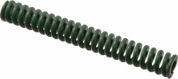 Associated Spring Raymond - 3/4" Hole Diam, 3/8" Rod Diam, 5-1/2" Free Length, Green Die Spring - 295.6 Lb Max Deflection, 1.38" Max Deflection, Extra Heavy Duty, Chromium Alloy Steel - Exact Tooling